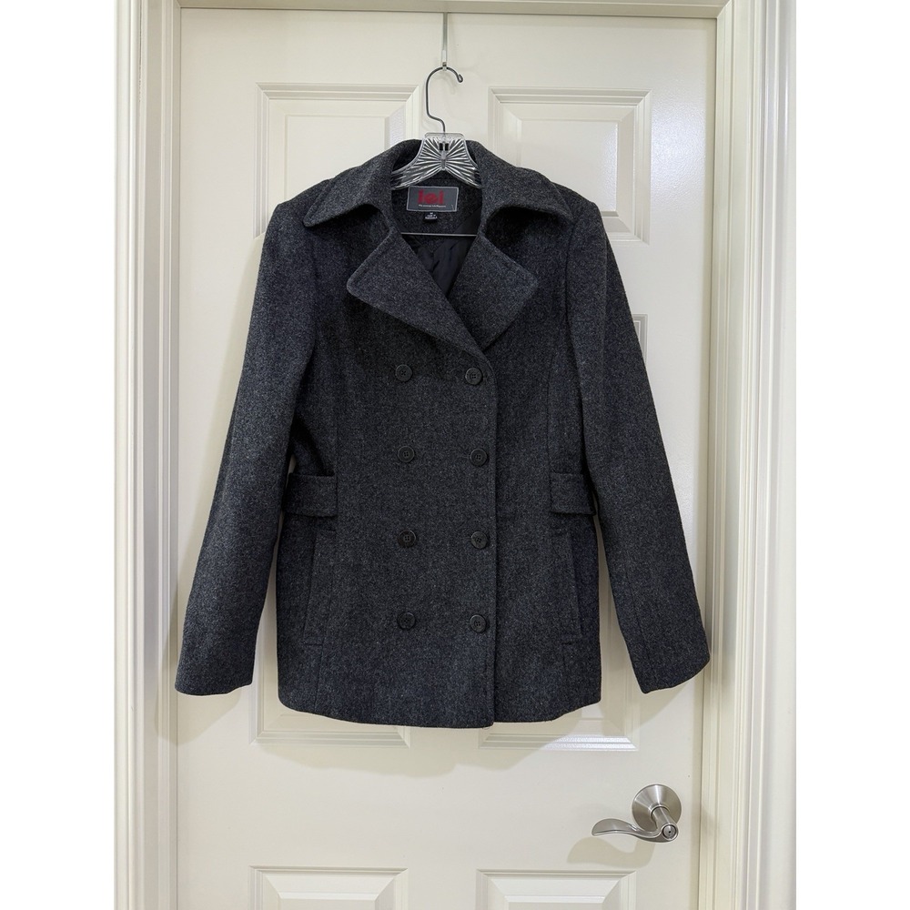 LEI women 100% wool coat size M - Picture 2 of 14